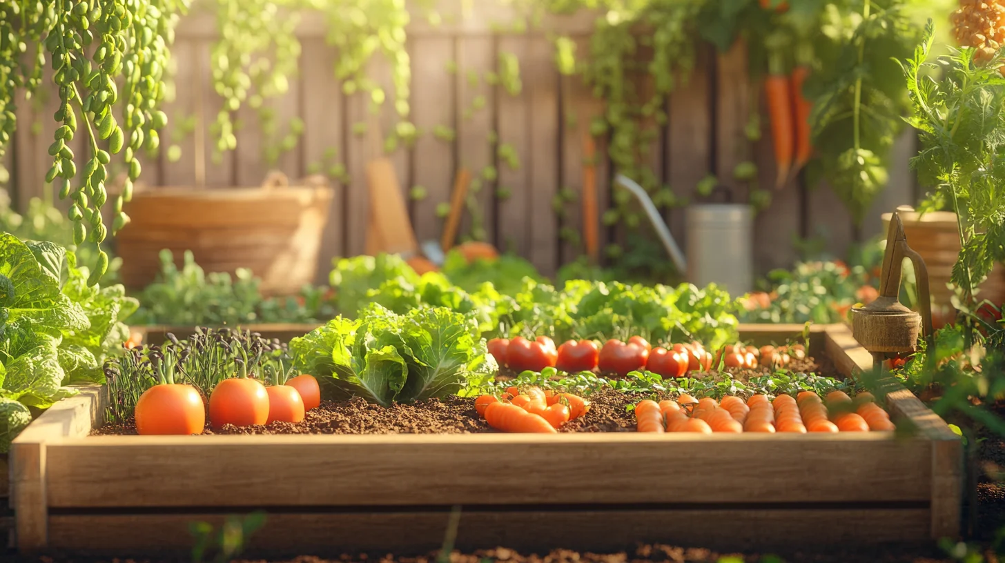 espace optimisé potager